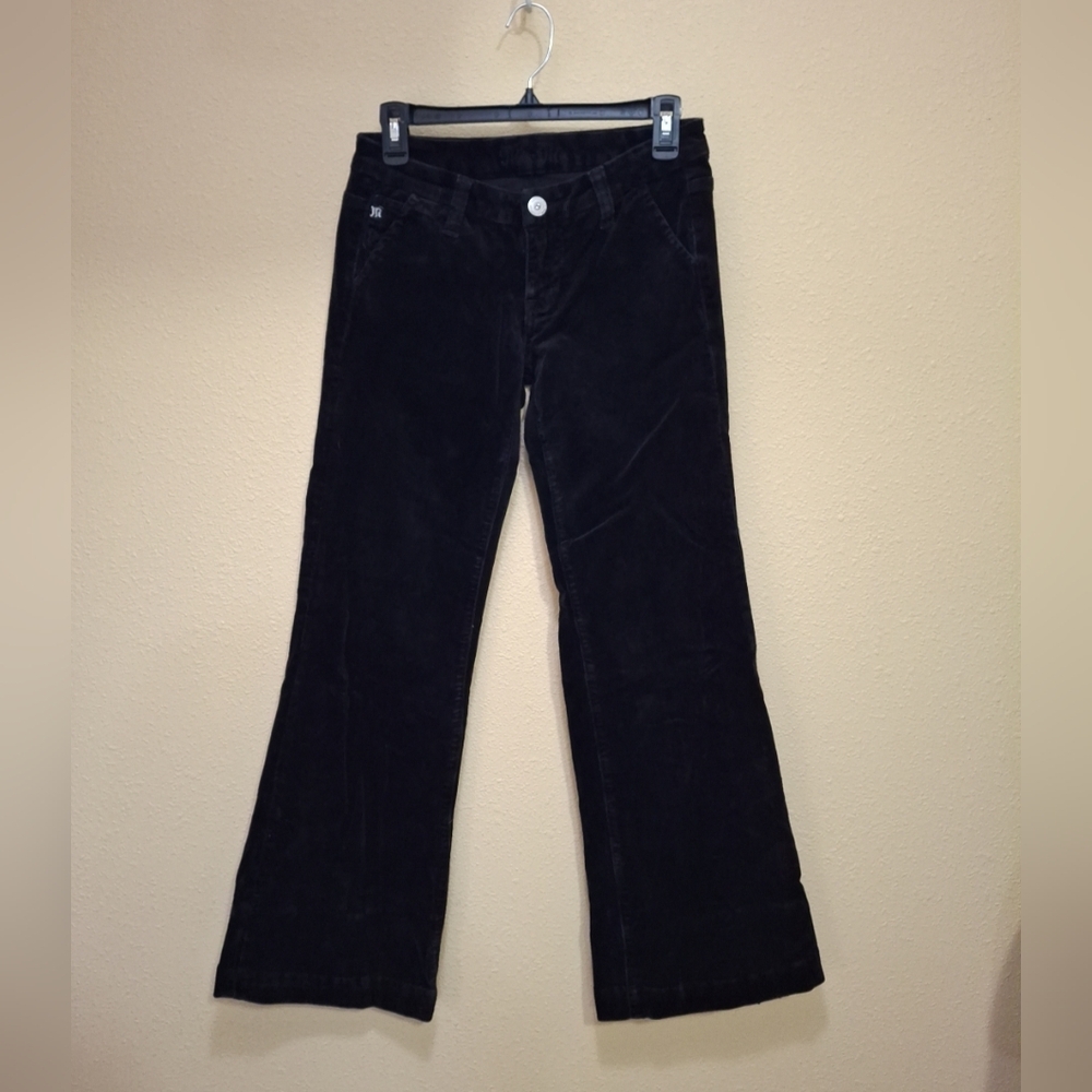 Miss Me Flare Leg Velvet Jeans Y2K Low Rise 27x31